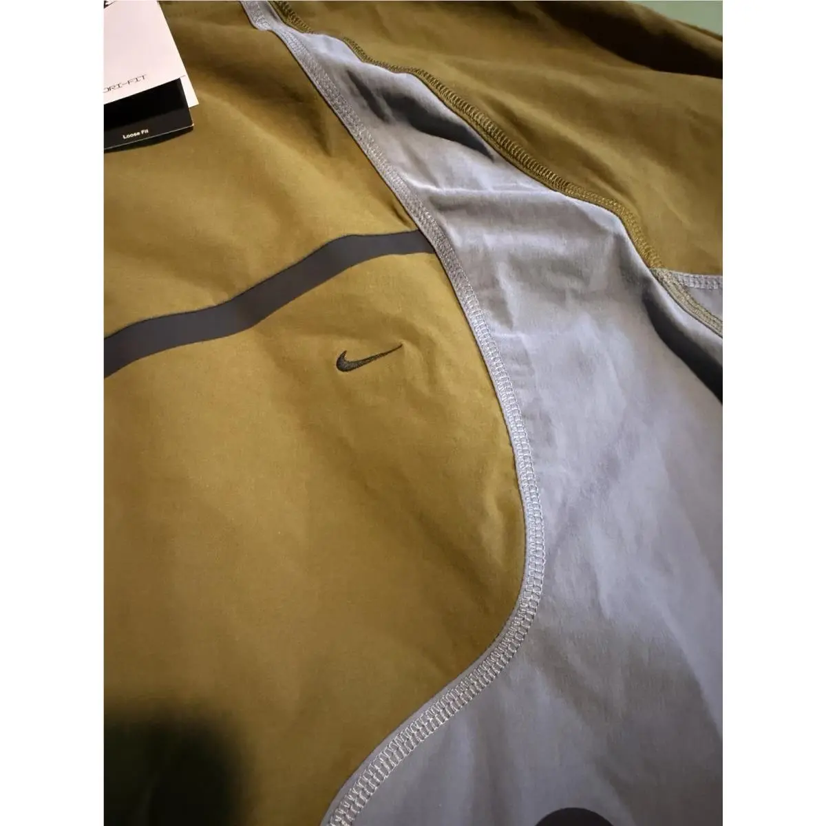 Nike clothing - Nike Tech - Tech - IU7496-368 - Olive Flak/Cool Grey 3