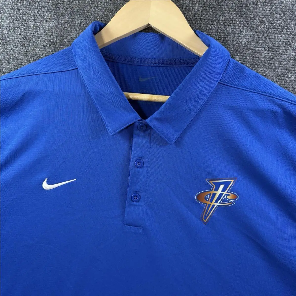 Nike Penny Hardaway Polo Shirt Men’s 2XL Blue Basketball Team Issued Memphis