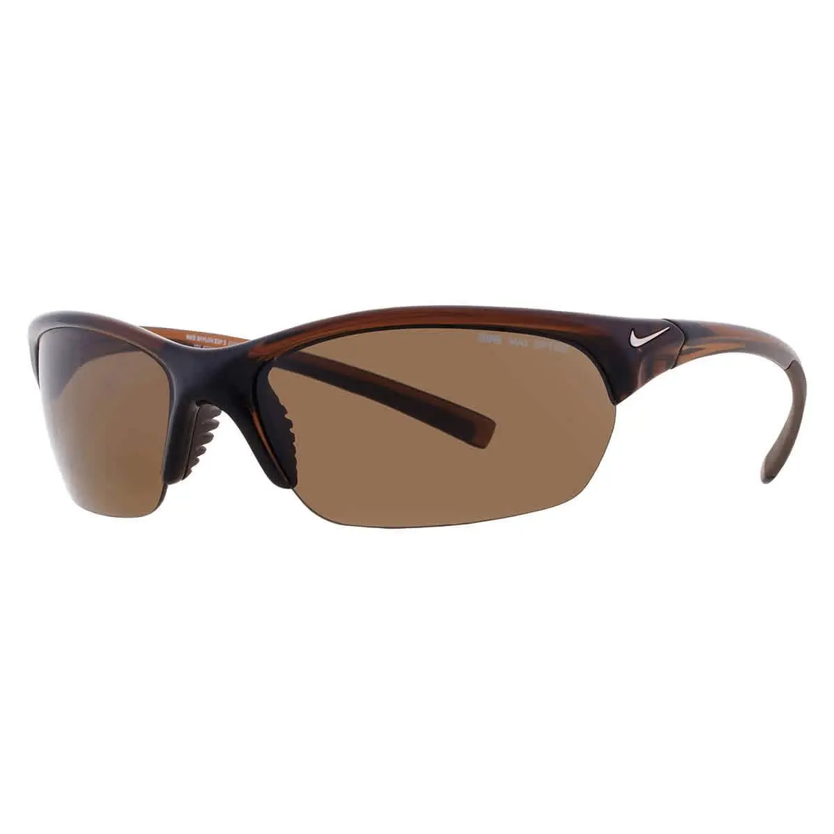 Brown Wrap Men`s Sunglasses Skylon Exp 2 EV0595 223 63 Skylon Exp 2 EV0595 by Nike