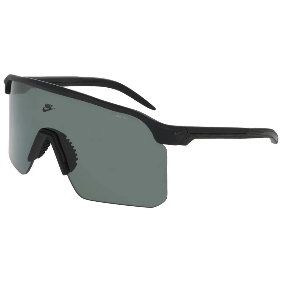 Expedition Polarized Matte Black Semi-rimless Shield Sunglasses NKIW5873XN by Nike
