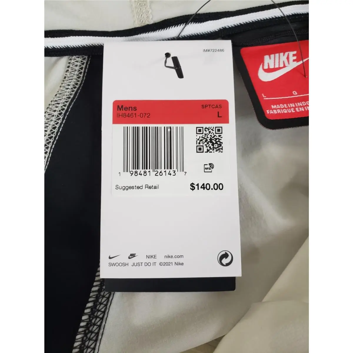 Nike clothing - Nike Tech - Tech - IH8461072 - Light Bone/Black/Black (UPC: 198481261437) 6