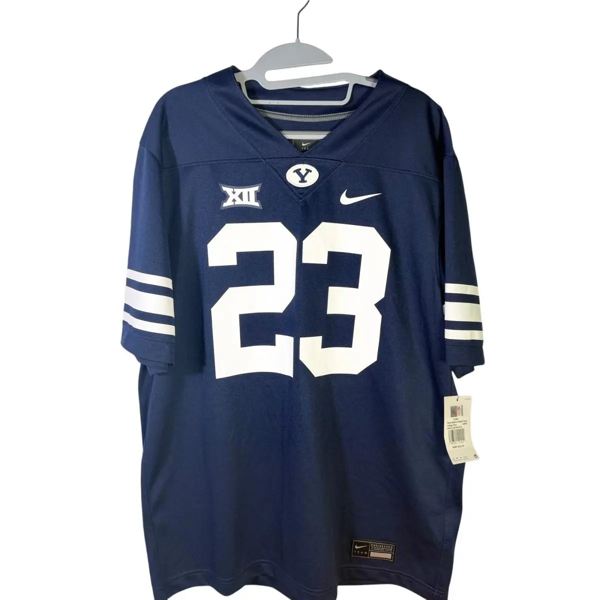 Byu Cougars 23 Football Jersey Men`s Large Navy by Nike