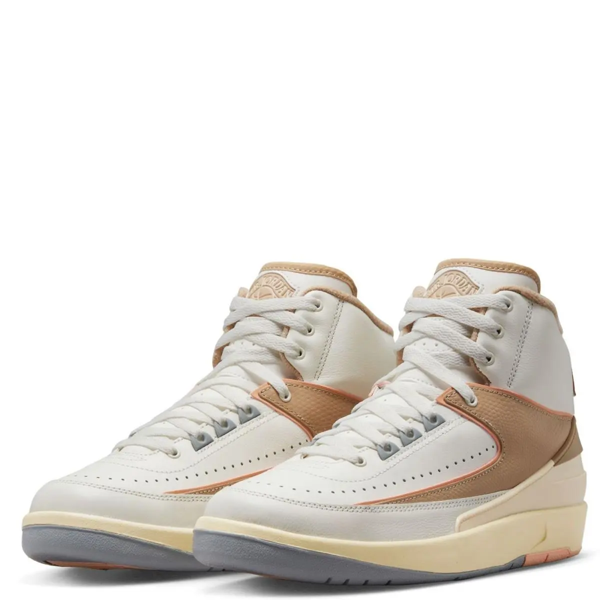 Air Jordan 2 Retro Sz 6.5 Sail/sunset Haze Women`s Sneakers DX4400 118 by Nike