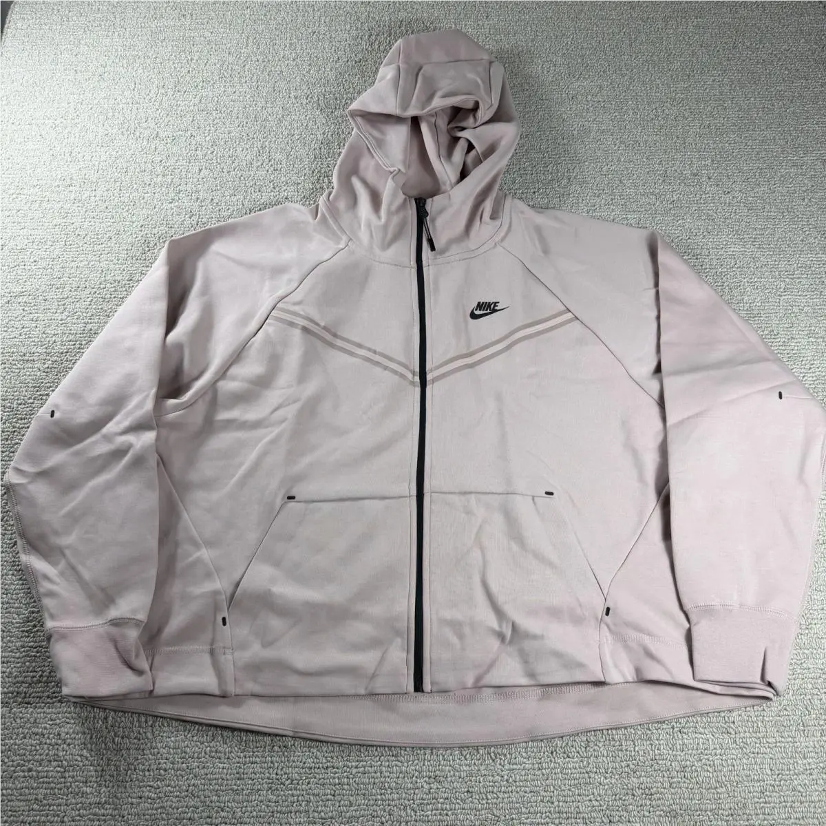 Tech Fleece Wind Runner Full Zip Jacket Pink Black Women’s Size 2X by Nike