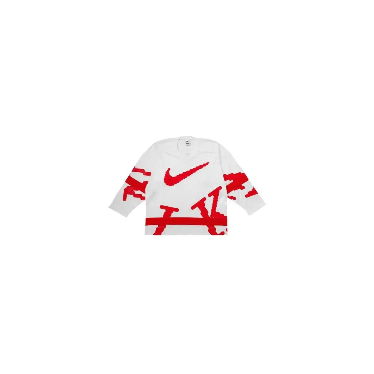 Nike Sportswear Club Hockey Jersey Men XL White University Red Swoosh
