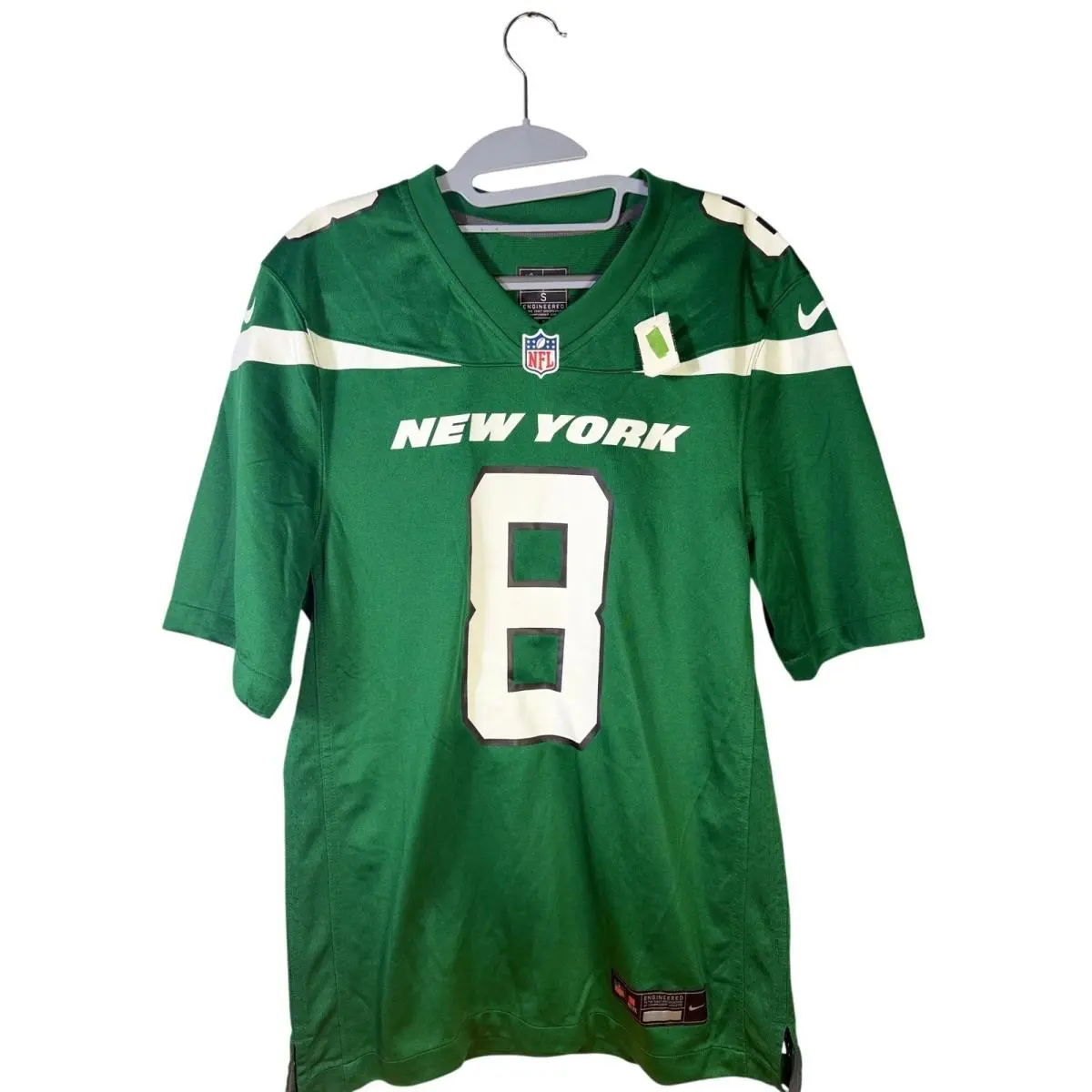 York Jets Aaron Rodgers 8 Football Jersey Men`s Small Green by Nike