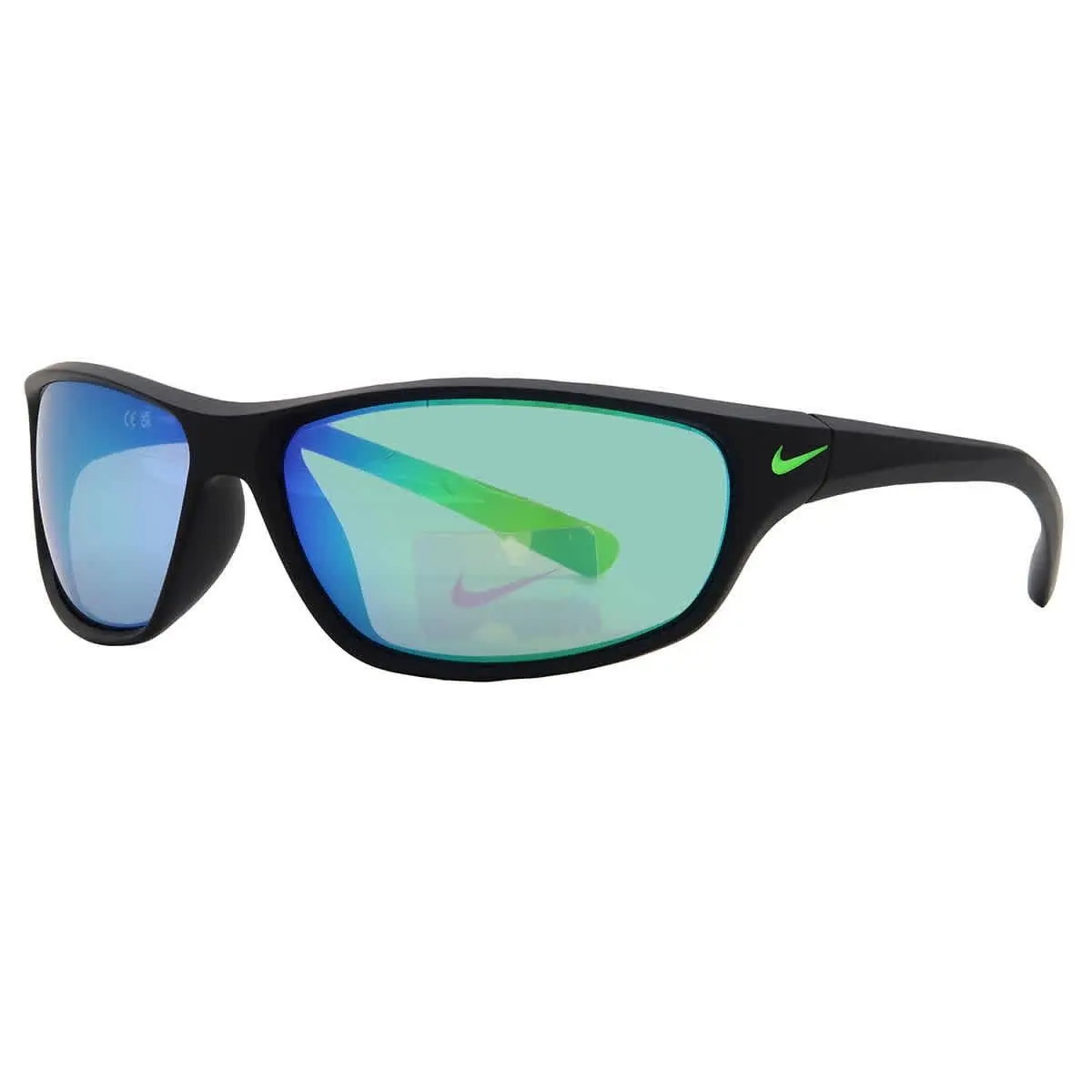 Green Mirror Wrap Men`s Sunglasses  Rabid FQ4765 003 63  Rabid by Nike
