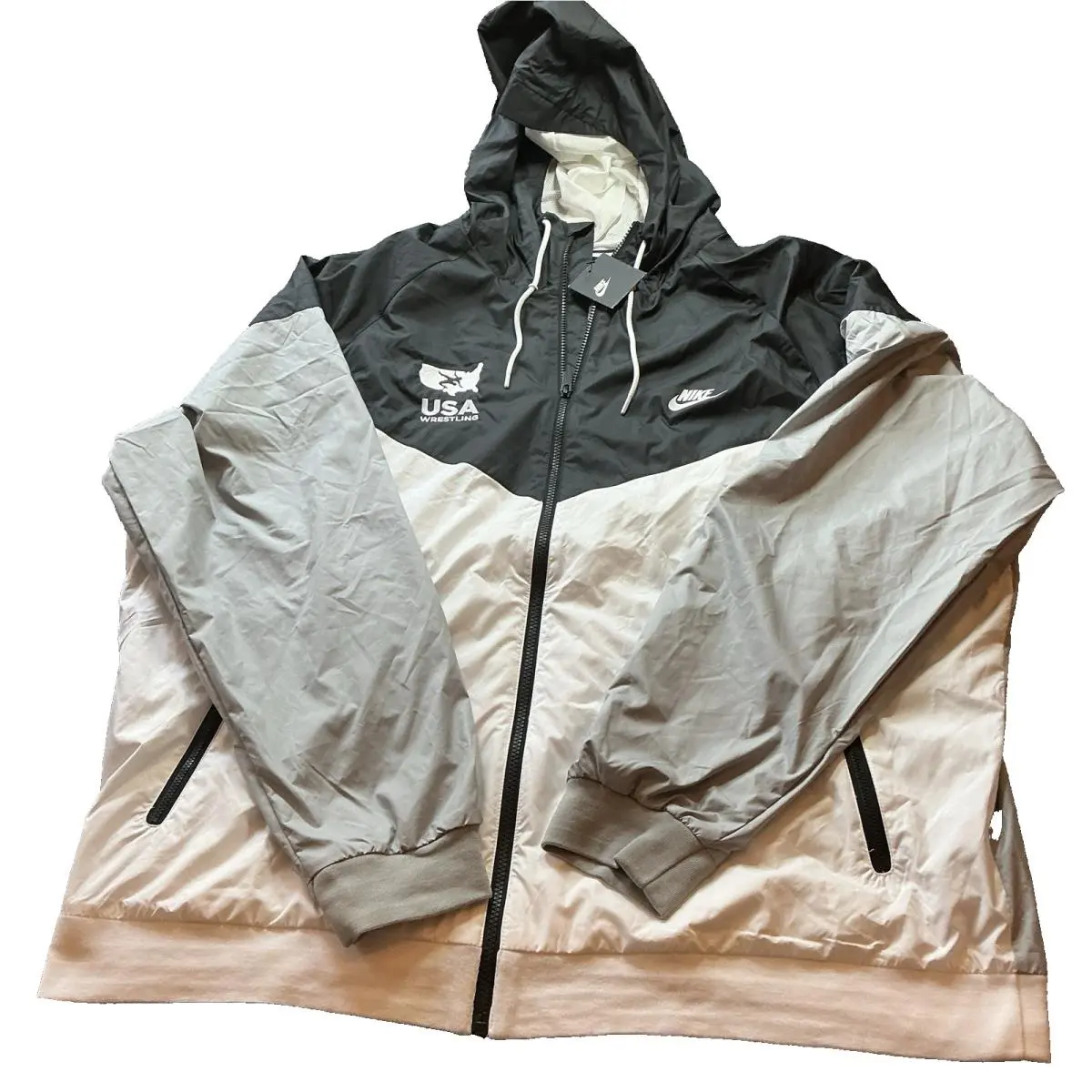 Usa Wrestling Nike Windrunner Jacket Men’s 3X Hooded Windbreaker Full Zip