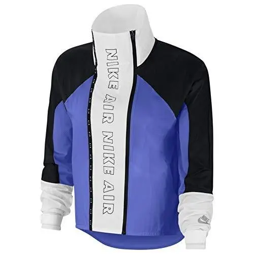 Air Jacket Womens Windbreakers Size XS Color: Sapphire/black/white/black by Nike