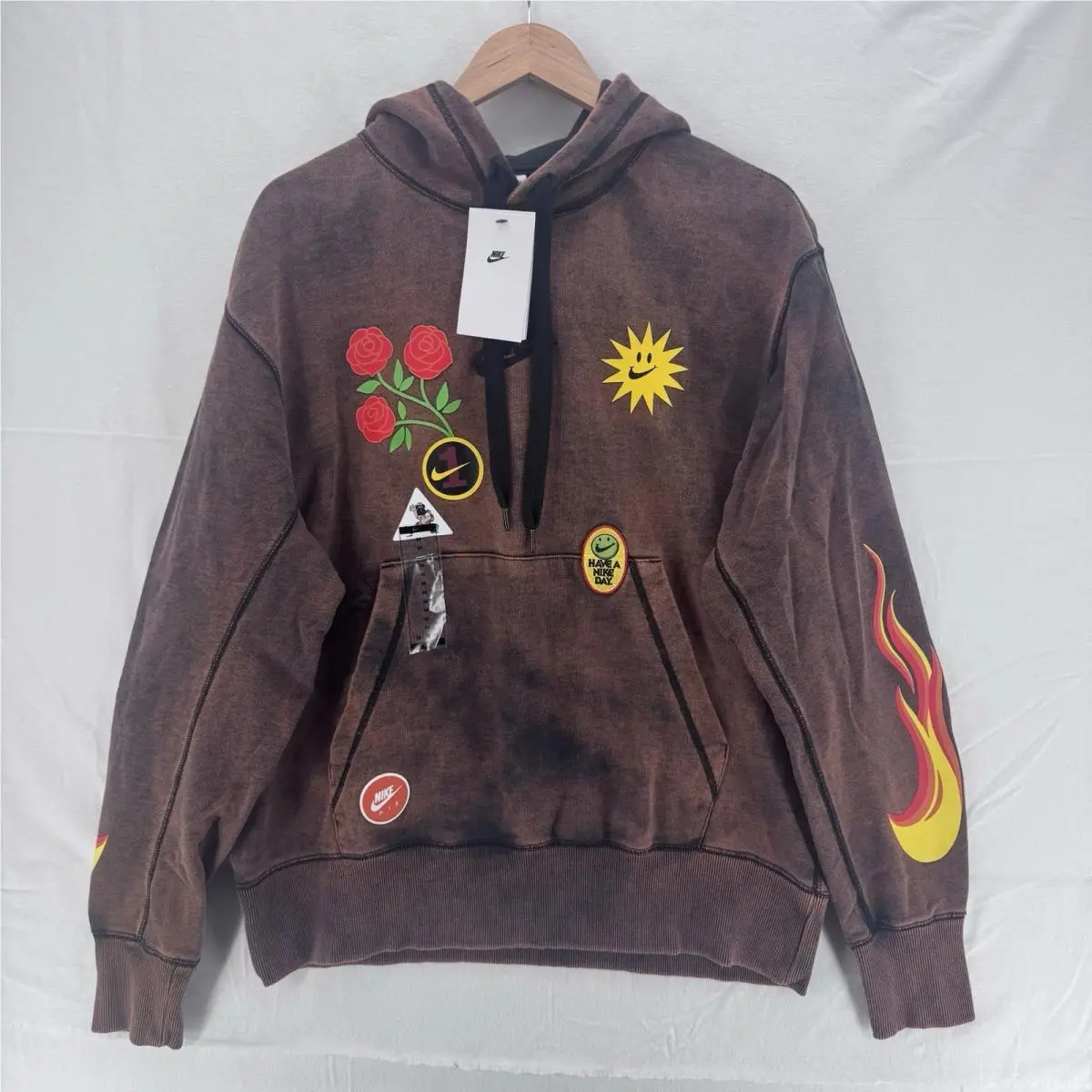 Sportswear Pullover Hoodie Have A  Day Men`s Size M Brown DZ3053-010 by Nike