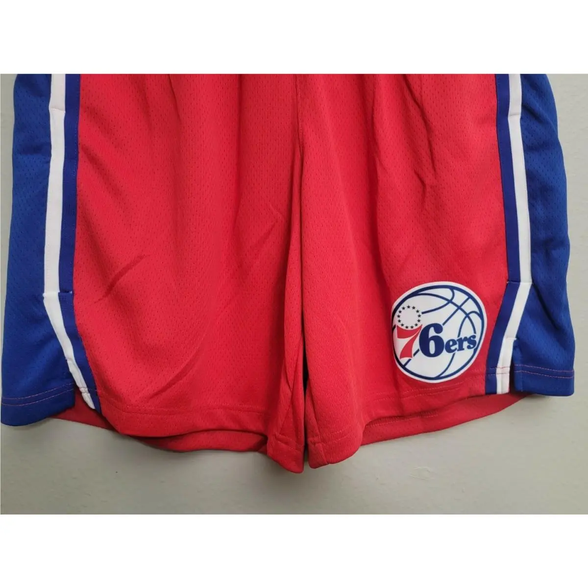 Nike clothing - Nike Jordan Philadelphia 76ers Statement Basketball Shorts - CV9573-657 - Red (UPC: 194495625609) 1