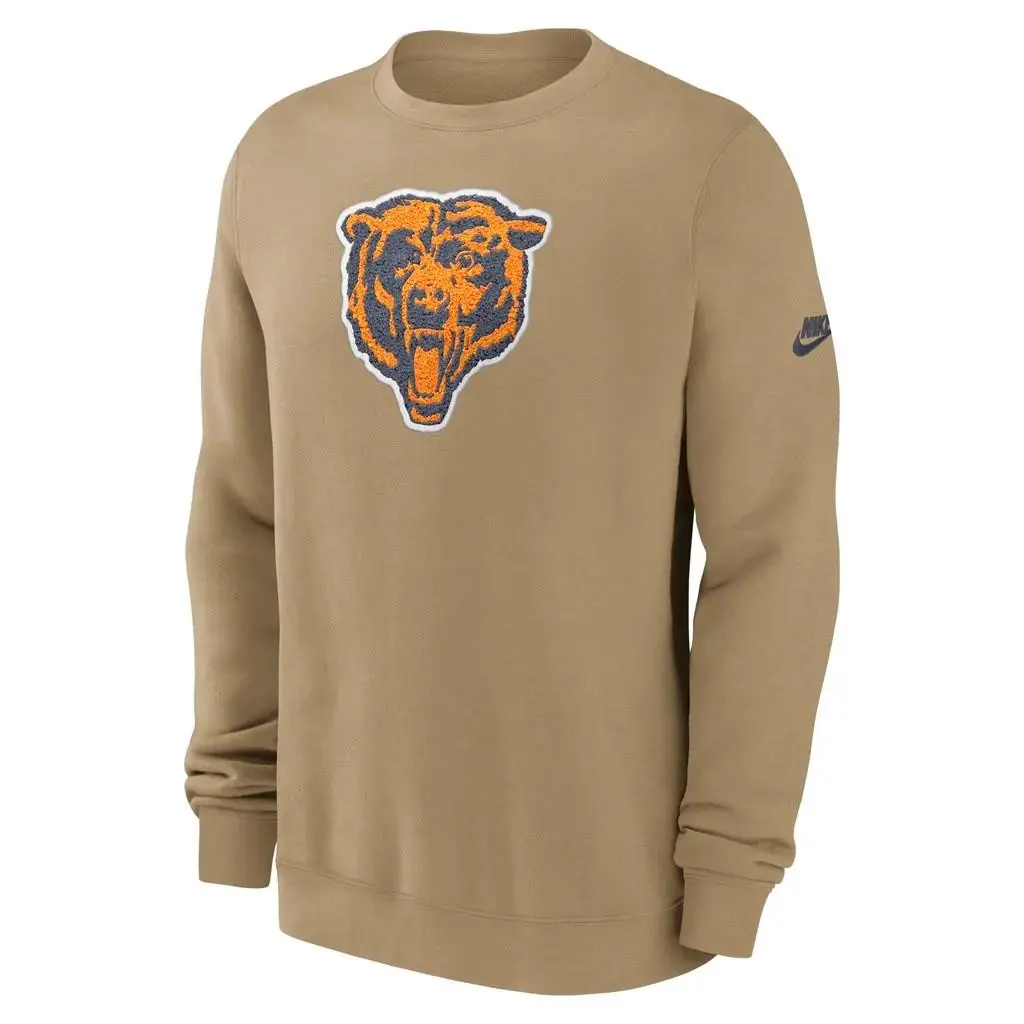 Mens Chicago Bears Throwback Rewind Retro Club Sweatshirt 3XL Xxxl by Nike