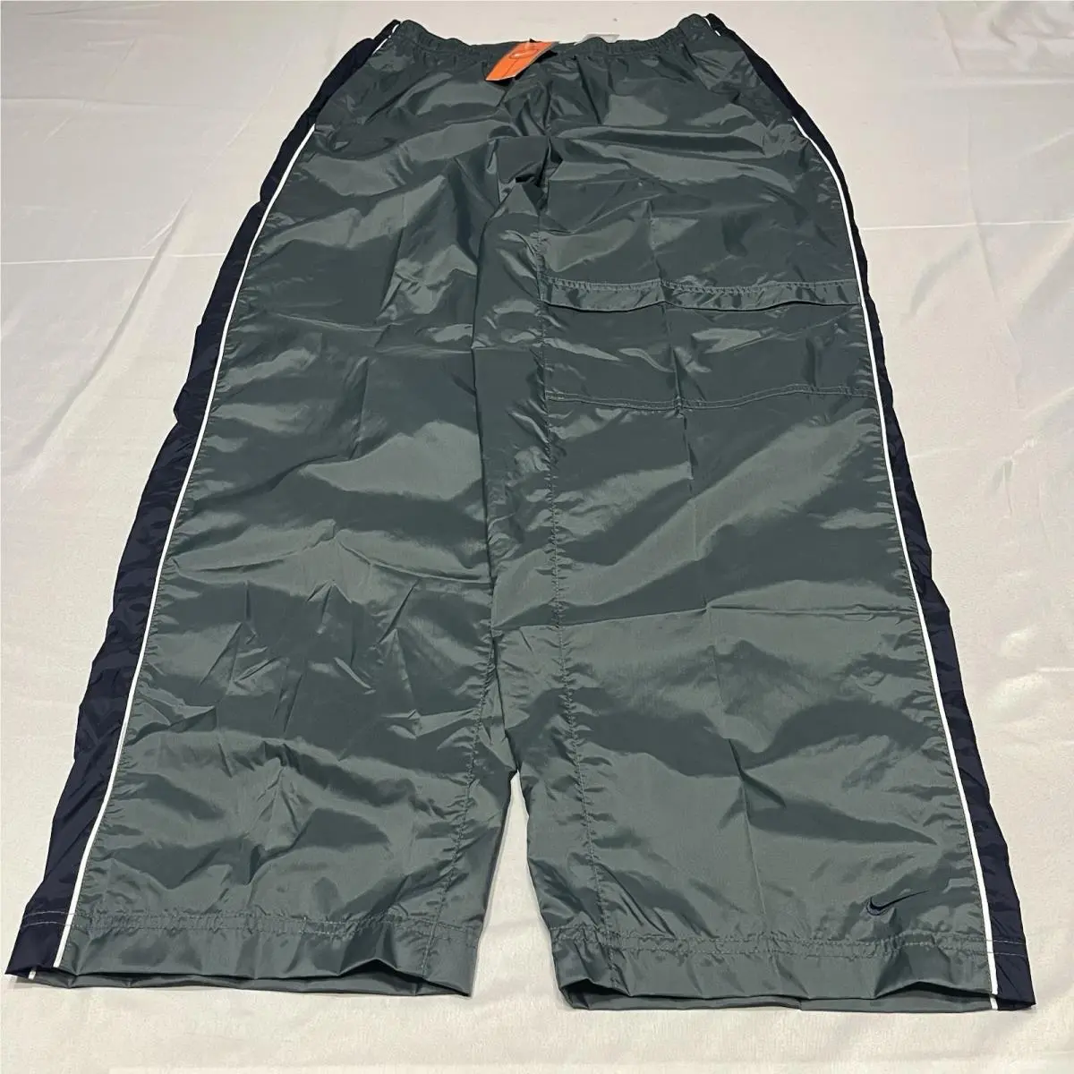 Vintage  Baggy Track Pants Windbreaker Swoosh Gray Mens XL Y2K by Nike