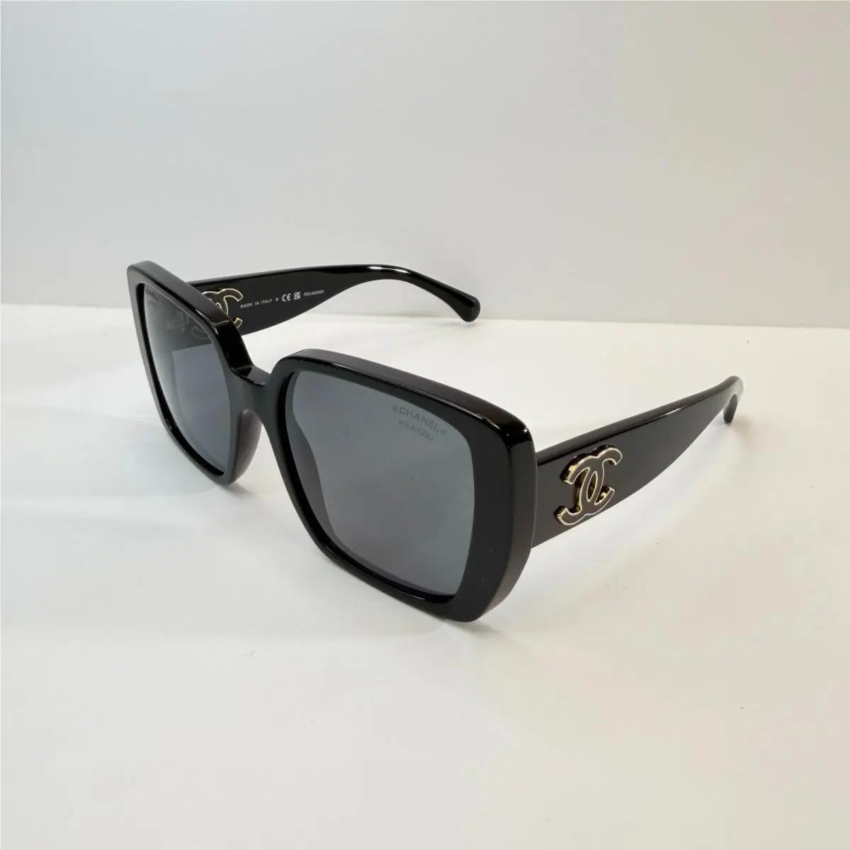 CH 5541 622T8 Size 54 Black W/polarize Grey Lenses by Chanel