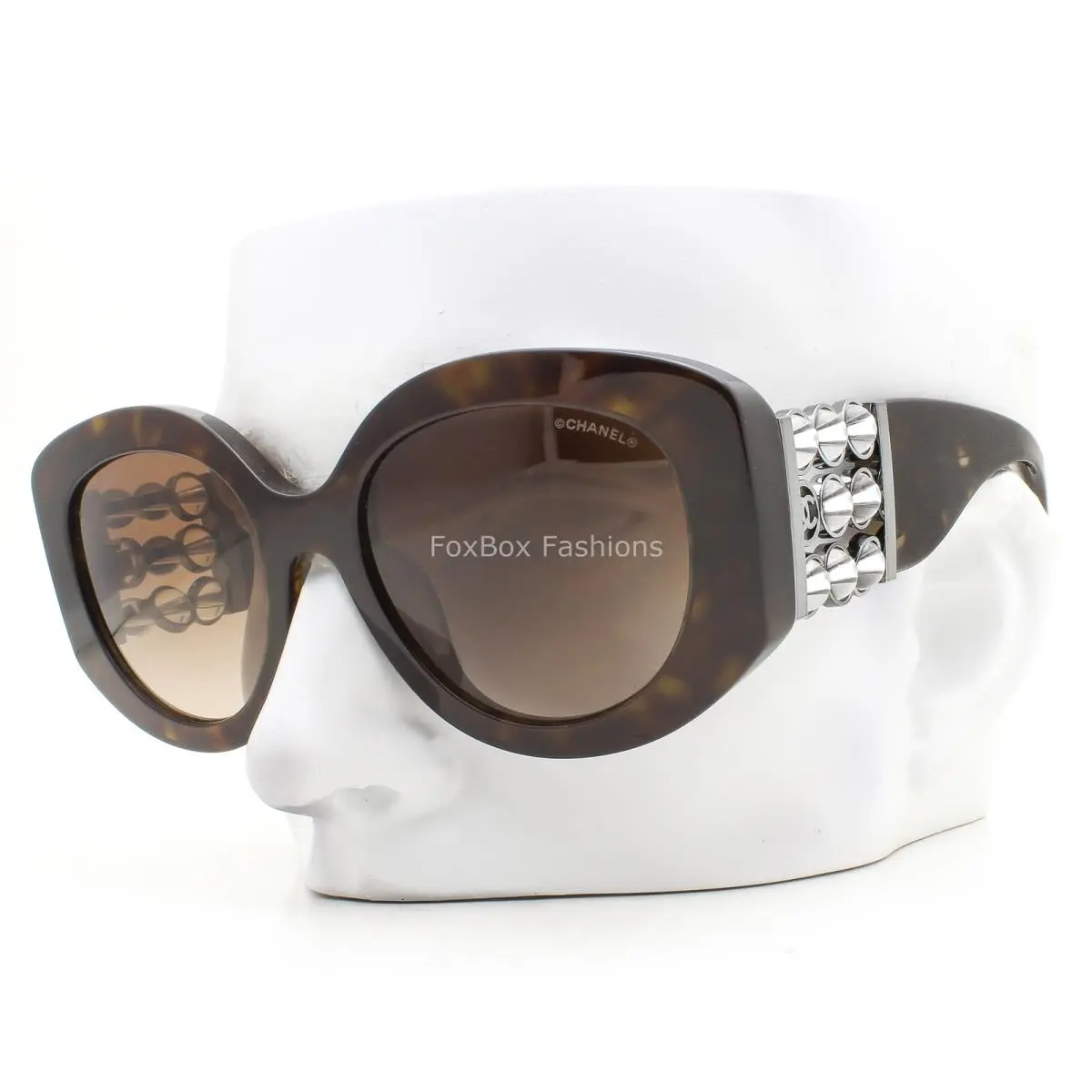 Sunglasses ch5543A 714/S5 Dark Brown Tortoise Rotating Beads with Case by Chanel