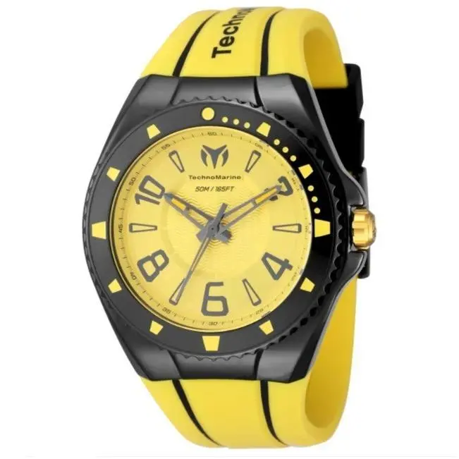 Technomarine Men 40mm Racing Legends Miami Vice Black/yellpw Quartz Ltd ED Watch