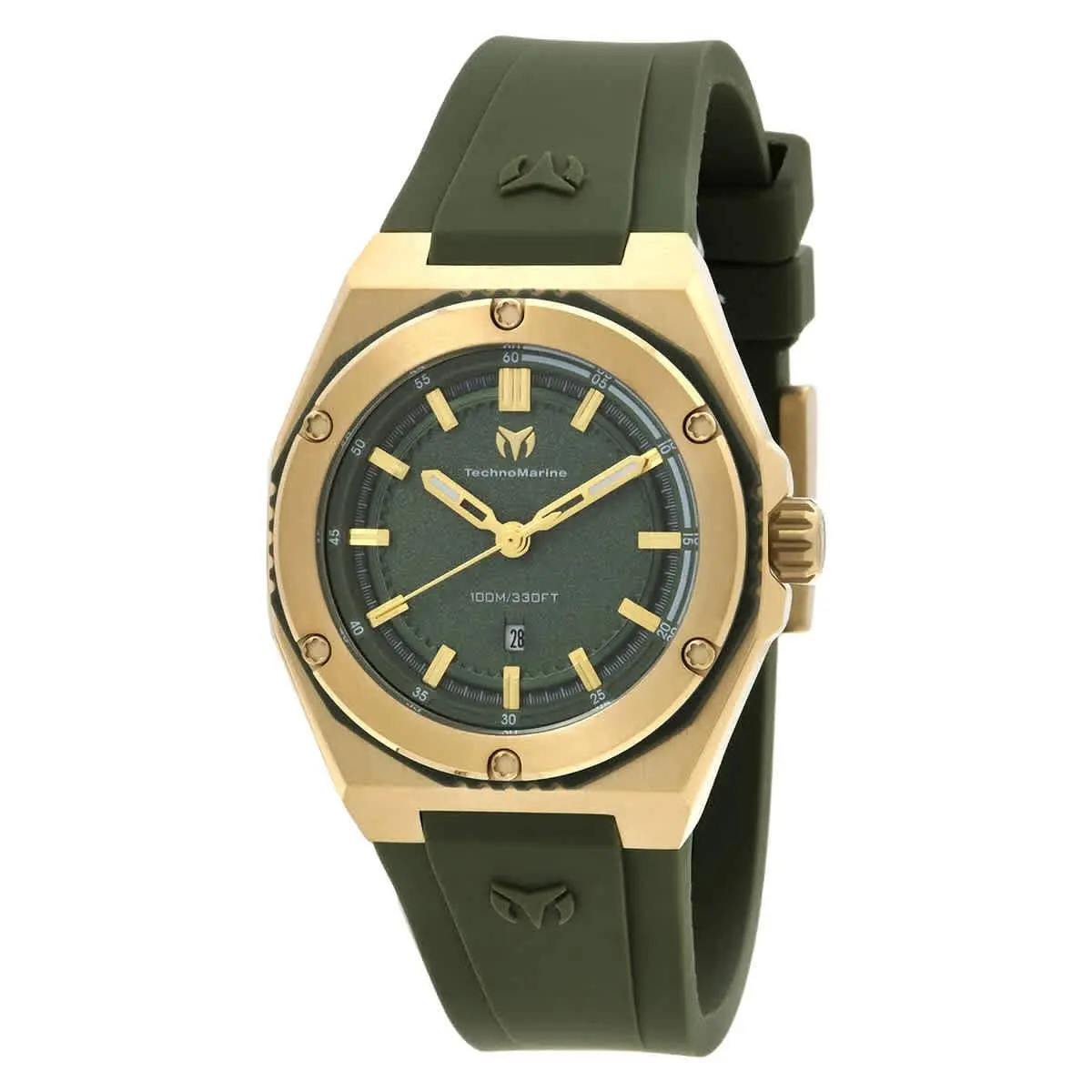 Technomarine TM-416083 Coral Olive Green Dial 36 mm Women`s Watch by TechnoMarine