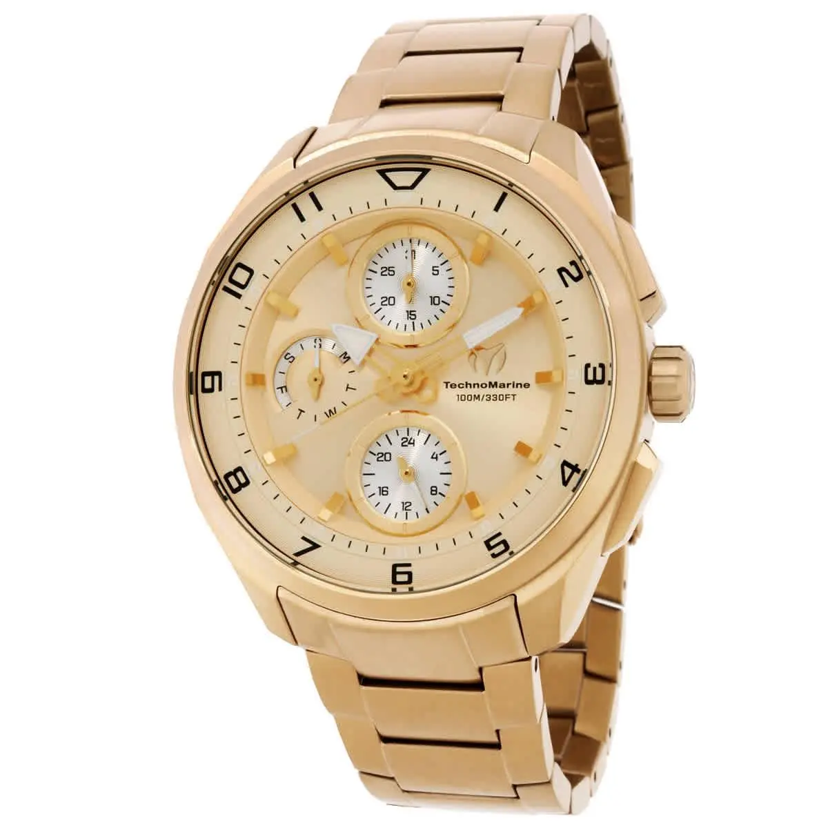 Technomarine TM-318111 Ocean Gold-tone Dial 36 mm Unisex Watch - Gold-tone, Dial: Gold-tone, Band: Gold-tone