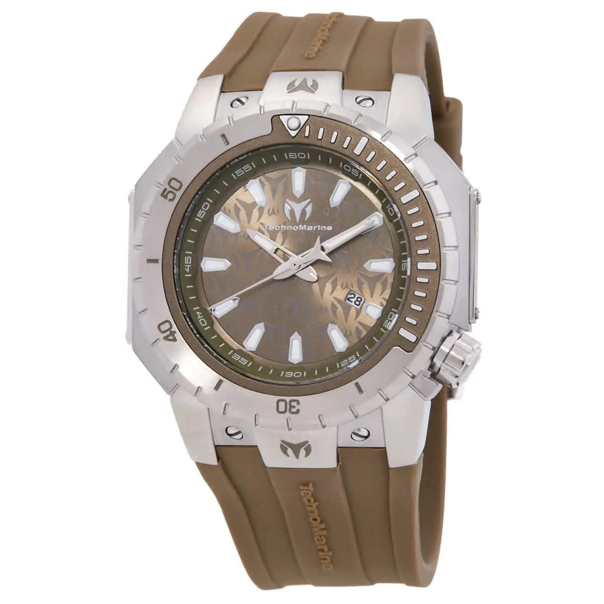 Technomarine TM-224008 Manta Sea Green Dial 48.9 mm Men`s Watch - Green, Dial: Green, Band: Green