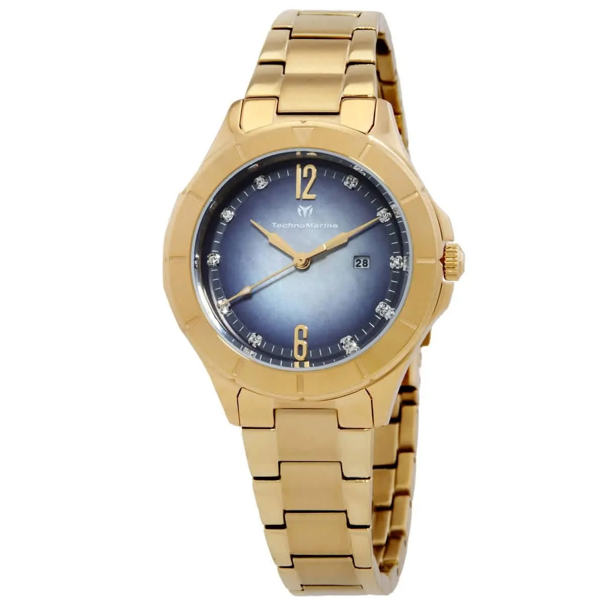 Technomarine TM-826003 Luna White and Black Dial 33 mm Women`s Watch by TechnoMarine