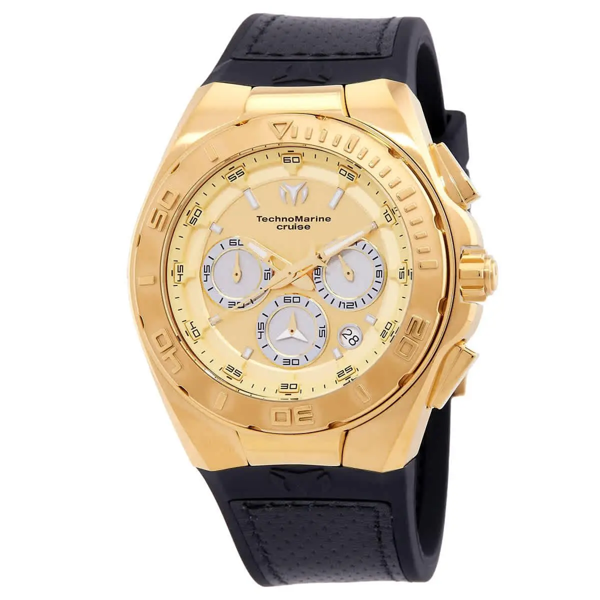 Technomarine Cruise Chronograph Quartz Gold and Silver Dial Watch TM-117004 by TechnoMarine