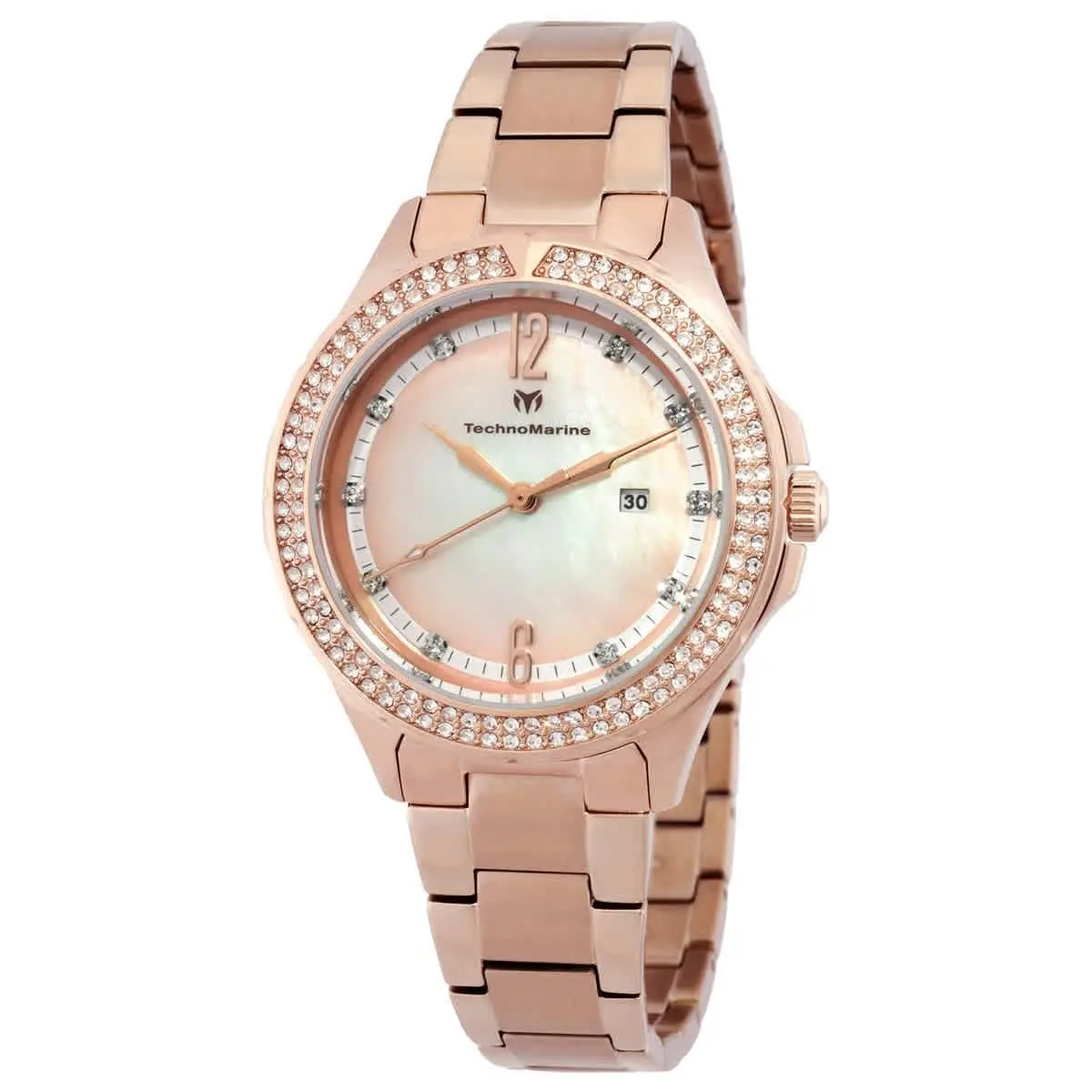 Technomarine TM-826009 Luna Pink and White Dial 33 mm Women`s Watch by TechnoMarine