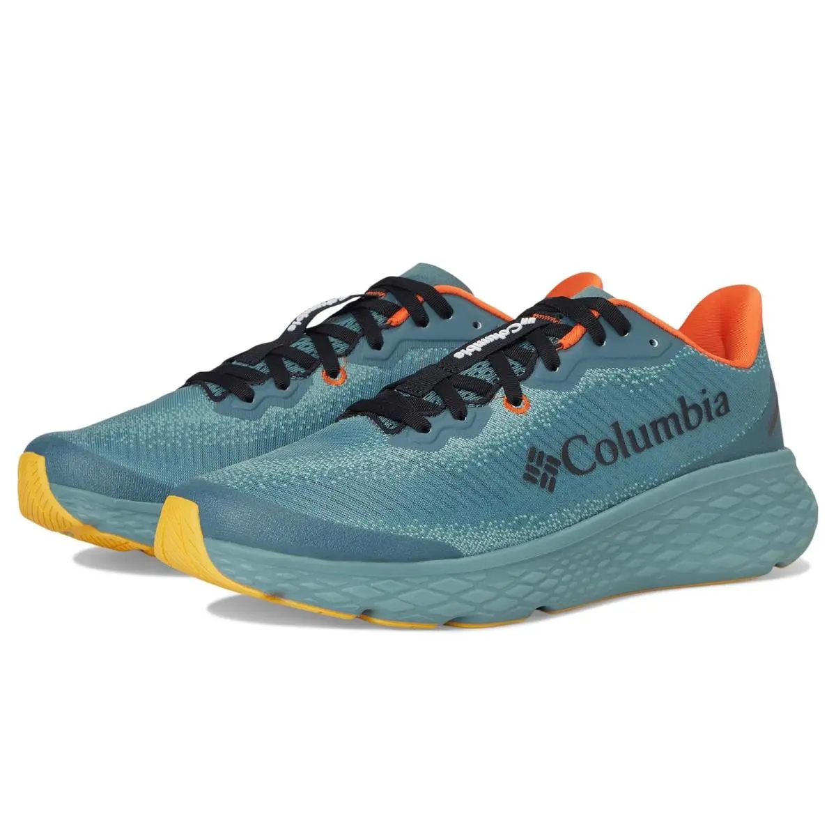 Man`s Sneakers Athletic Shoes  Konos Featherweight Metal/Tangy Orange by Columbia