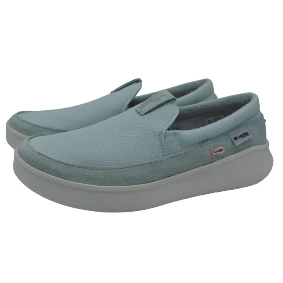 Columbia Womens Size 10 Boatside Pfg Icy Morn Sorbet Slip On Boat Shoes