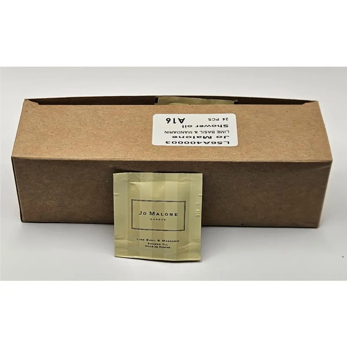 Lime Basil Mandarin Shower Oil Case of 24 Travel Size Packet by Jo Malone