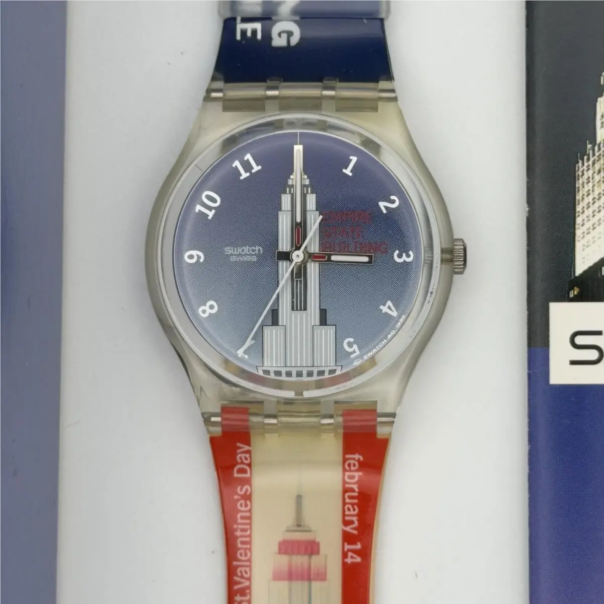 1999 Swatch Empire State Building Swiss Made Watch GK309 Working Battery