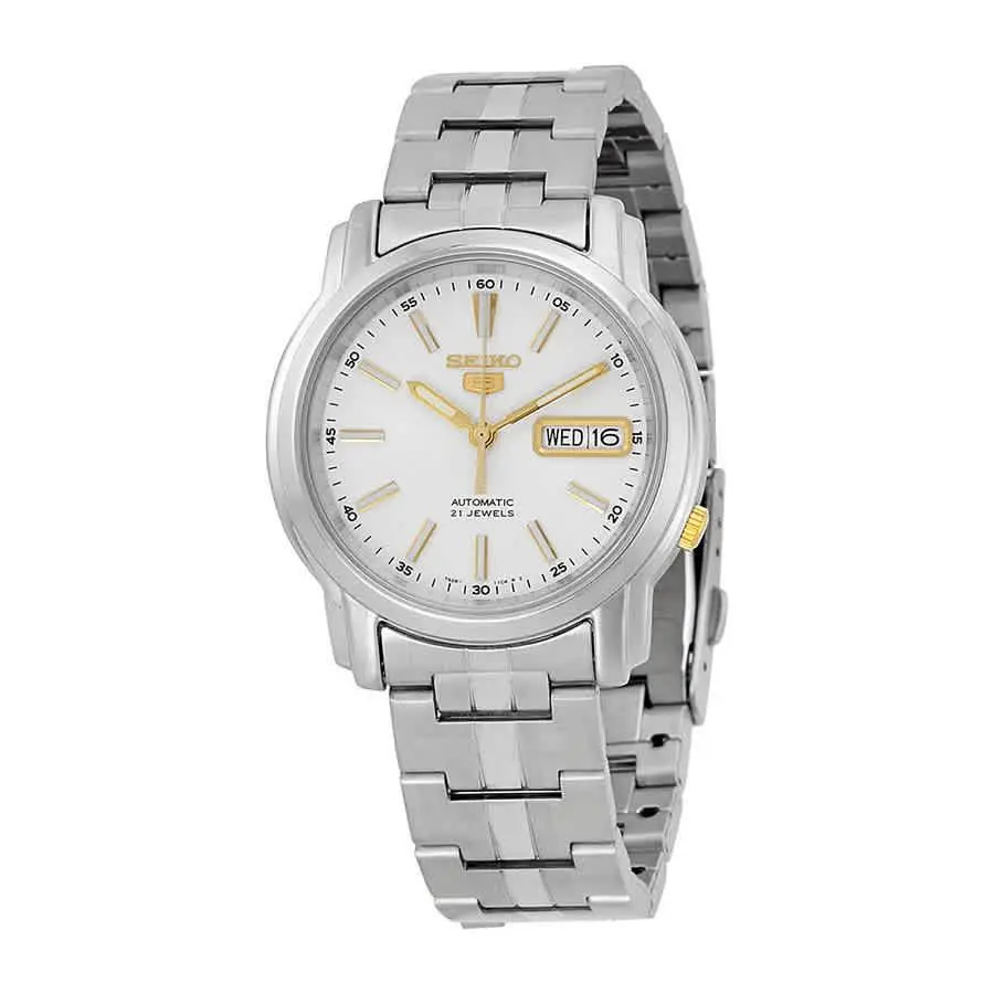 5 Automatic Silver Dial Stainless Steel Men`s Watch SNKL77 by Seiko