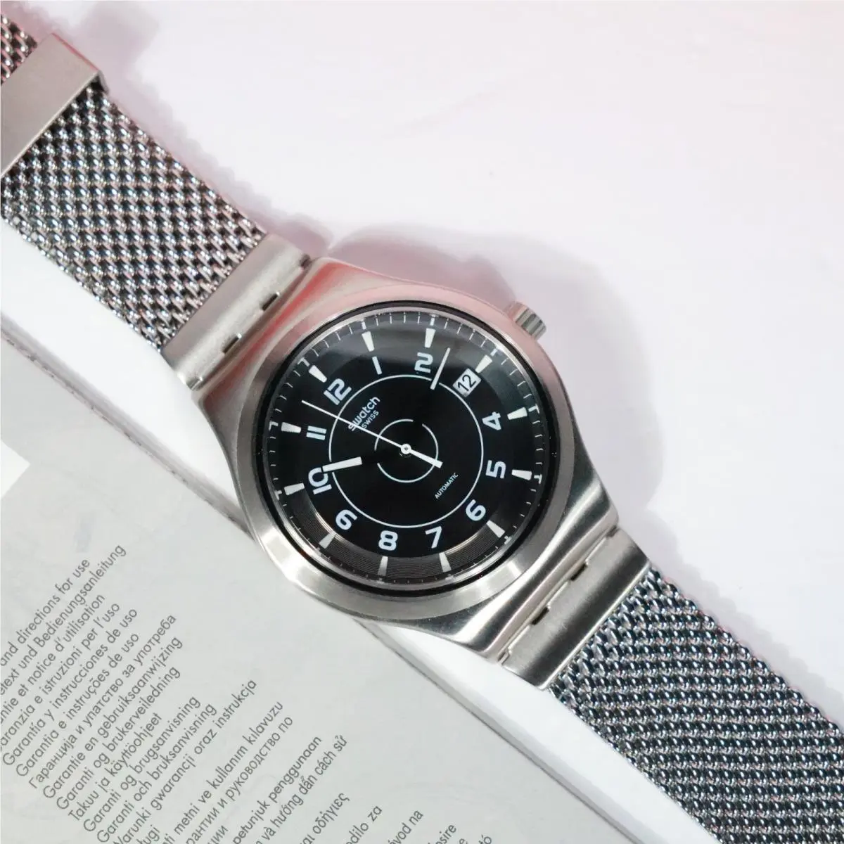 Swiss Swatch YIS418MB Sistem51 Sistem Meche Automatic Stainless Steel 42MM