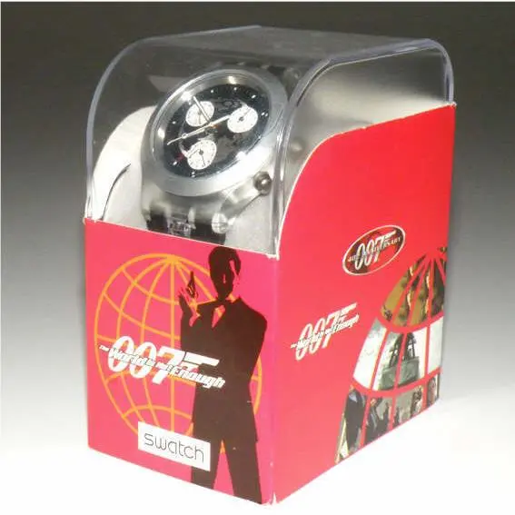 The World IS Not Enough Swatch Diaphane Chrono James Bond Special Nip-rare