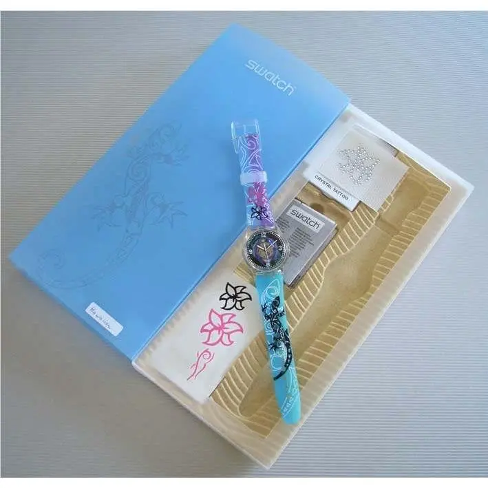 Hawaiian Blossoms Lizards Tattoo Jelly in Jelly Swatch Sp. Pkg Nip-rare