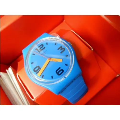 Pepeblu All Blue Swatch with Large Stainless Steel Silicone Flex Strap-nib