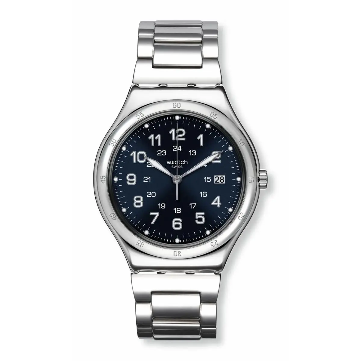 I Big Classic Unisex Watch Casual Plastic Blue Quartz Waterproof by Swatch