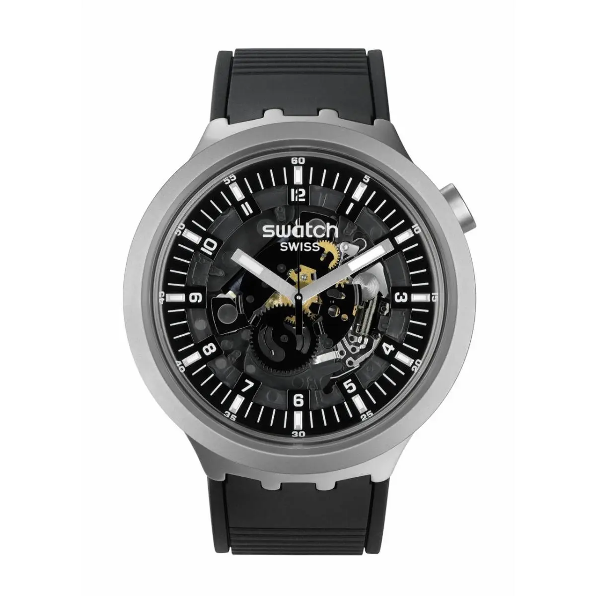 Big Bold Irony Lacquered Unisex Watch Casual Polymer Black by Swatch