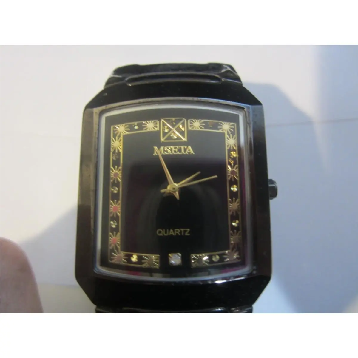 Swatch Mseta Men`s Watch Quartz S/ S Stainless Black