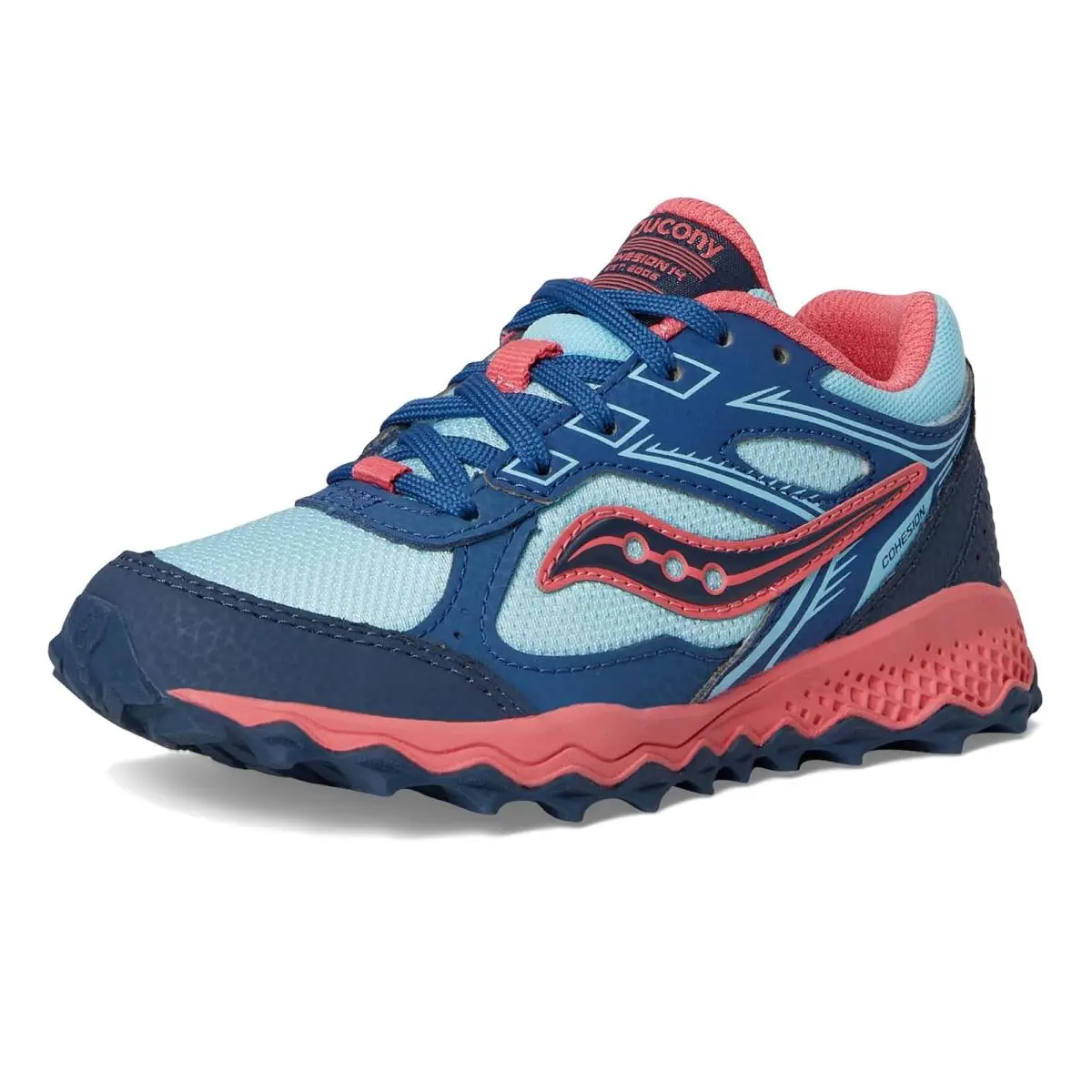Saucony shoes - Aqua/Coral 5