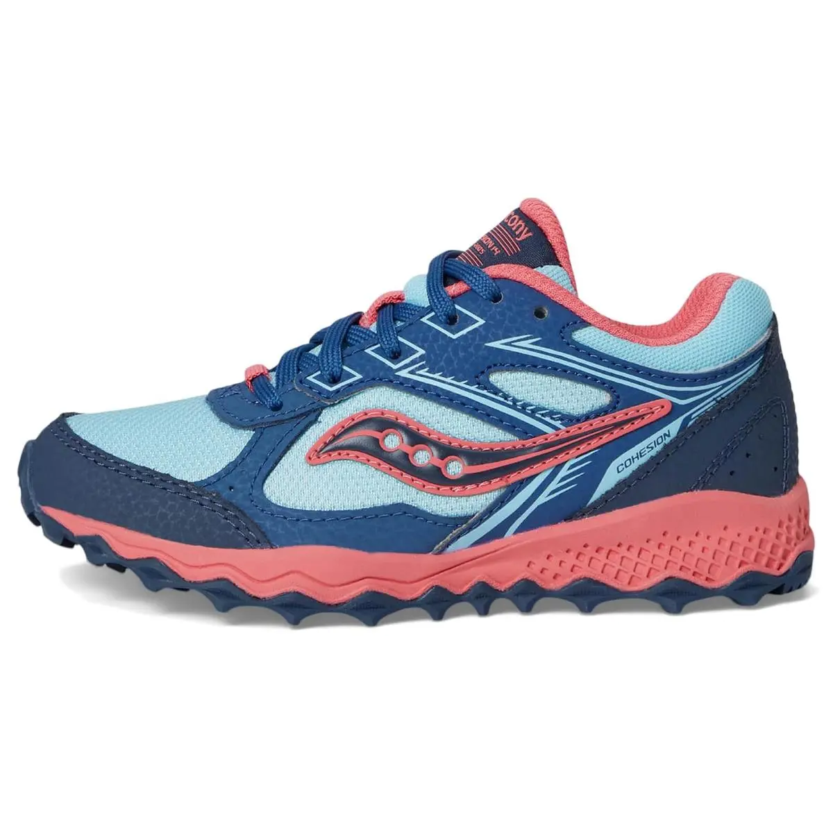 Saucony shoes - Aqua/Coral 9