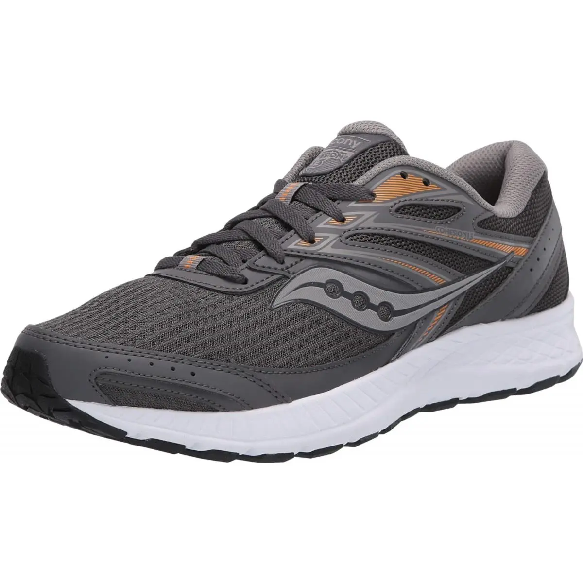 Saucony Men`s Cohesion 13 Running Shoe Alloy/brick 11.5