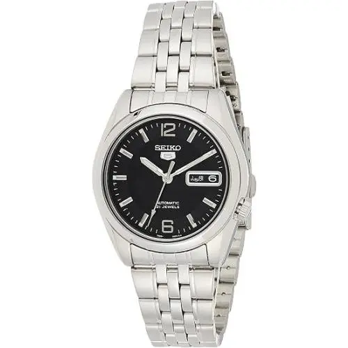 Series 5 Automatic Black Dial Mens Watch SNK393 SNK393K1 by Seiko