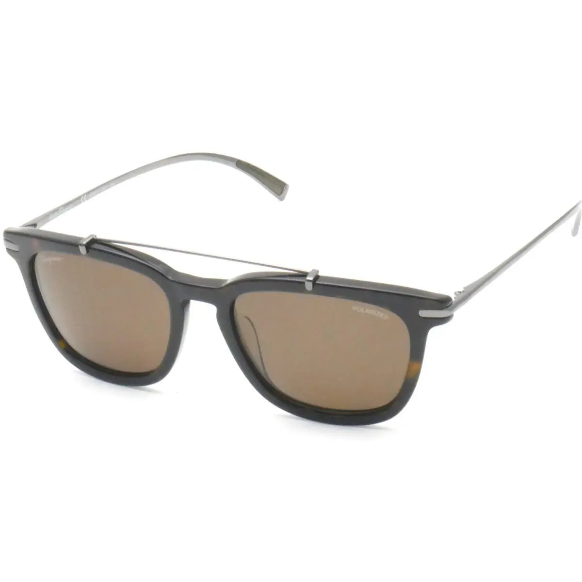 SF 820SP Polarized 54-19-145 Italy Havana SF820SP-214 by Salvatore Ferragamo