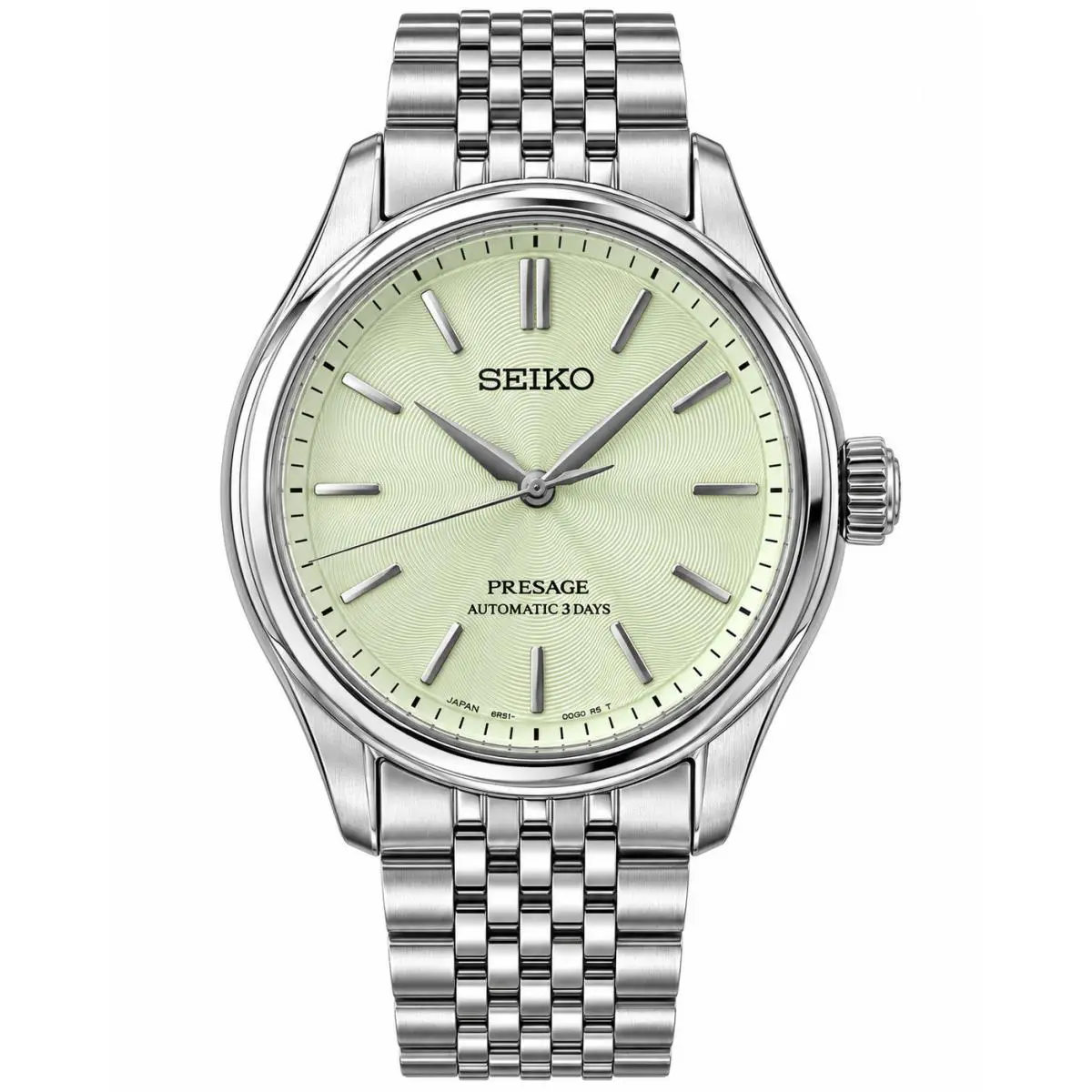 Presage Classic Series 38mm Green Dial Stainless Steel Watch HCC002 by Seiko