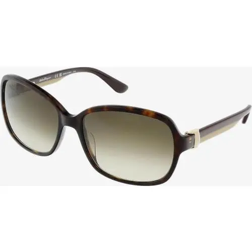 Sunglasses 58-17-130 SF 606 Tor Beige Grad 001 SF606/S-214 by Salvatore Ferragamo