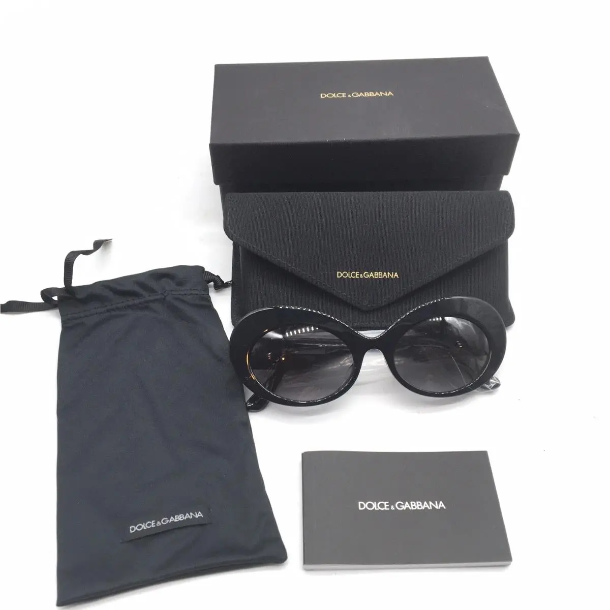 Dolce Gabbana Women`s Havana Oval Sunglasses Black DG4345 55 20 145 by Dolce & Gabbana