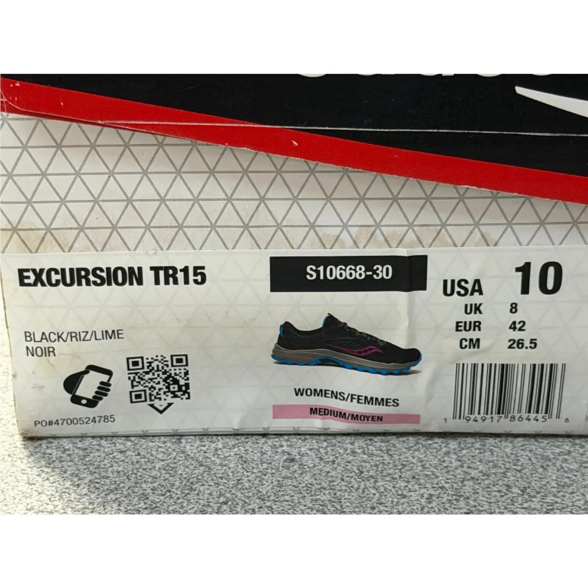 Saucony shoes - Saucony Excursion TR15 - Excursion - S10668-30 - Black 4