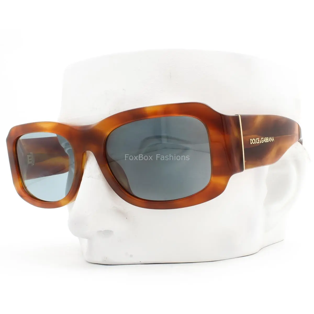 Dolce Gabbana Sunglasses Brown Ginger Havana DG 4503 3221/80 with Case by Dolce & Gabbana