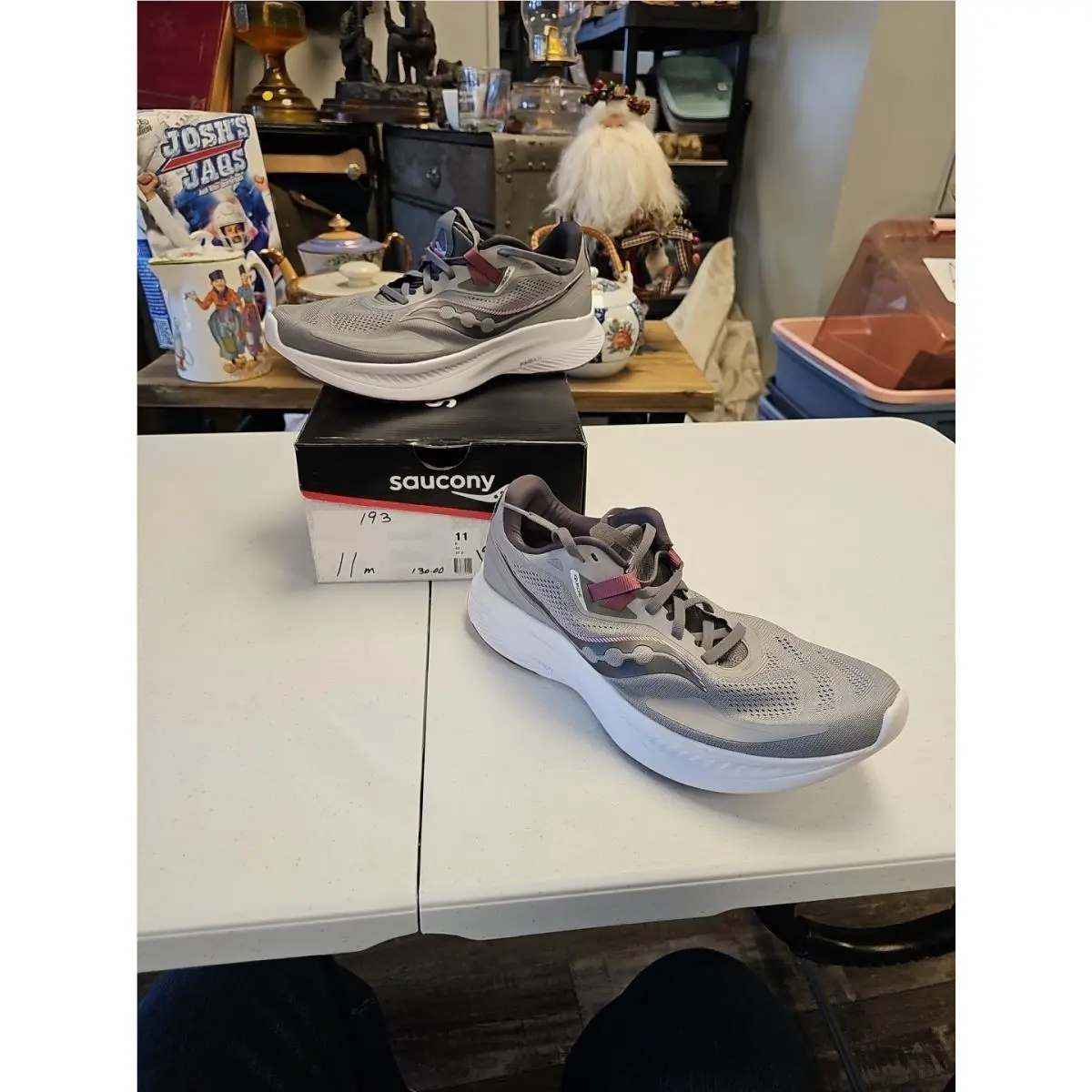 Saucony Womens Guide 15 S10684-15 Gray Running Shoes Sneakers Size 11 M