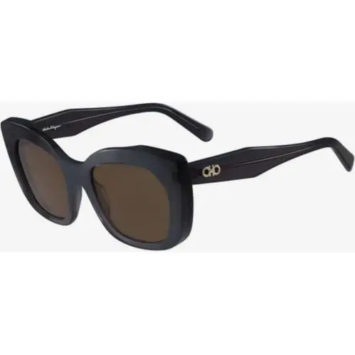 Sunglasses 54-20-140 SF 860 Crystal Grey Blue S860/S-057 by Salvatore Ferragamo